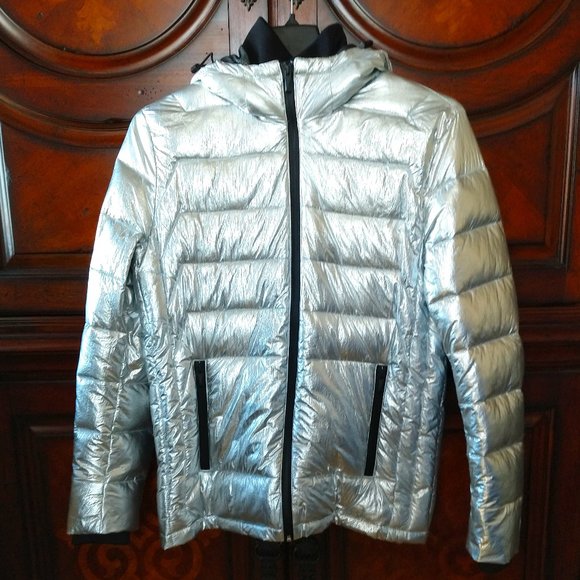 Calvin Klein Silver Puffer Jacket 